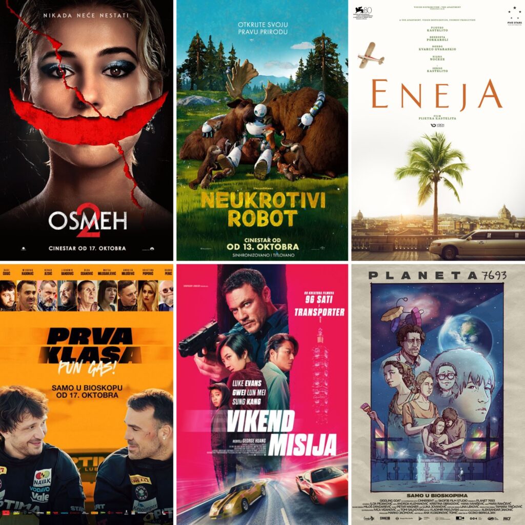 Novo u bioskopima od 17. oktobra 2024. godine