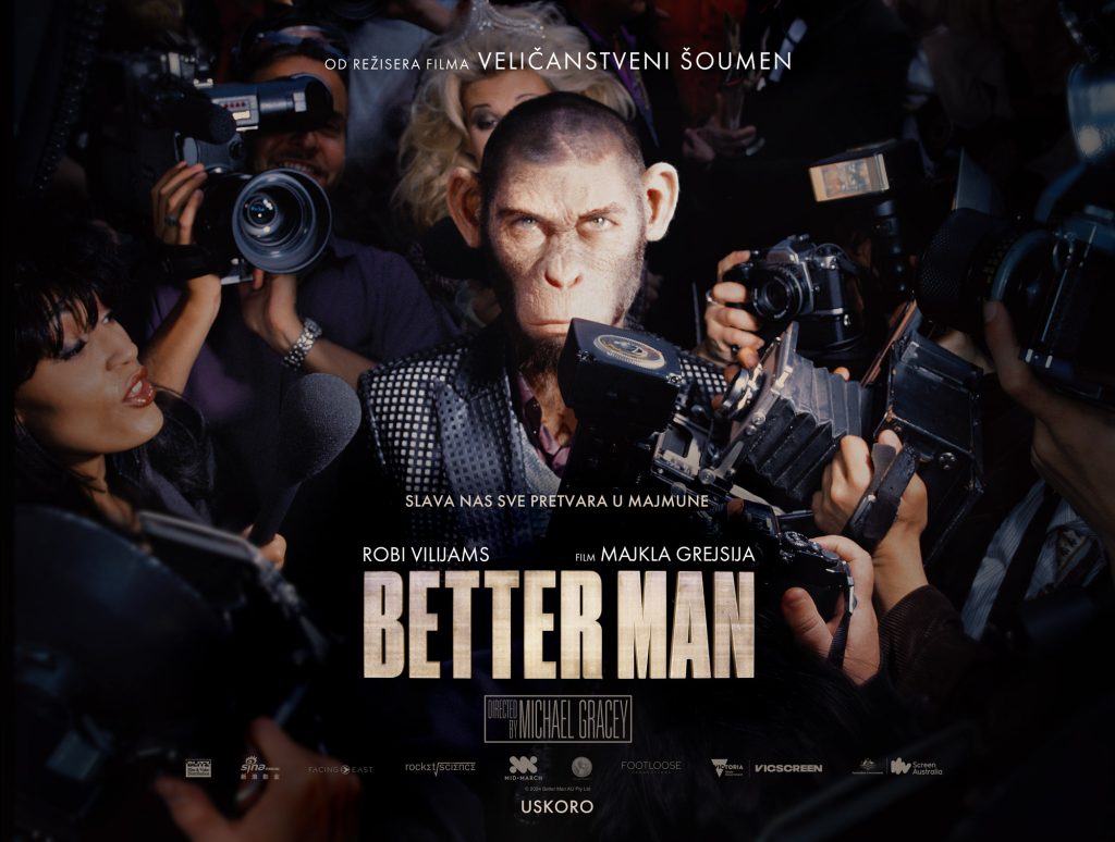 Uskoro premijera i bioskopska distribucija filma &bdquo;Better Man&ldquo;, nadahnutog muzikom Robija Vilijamsa