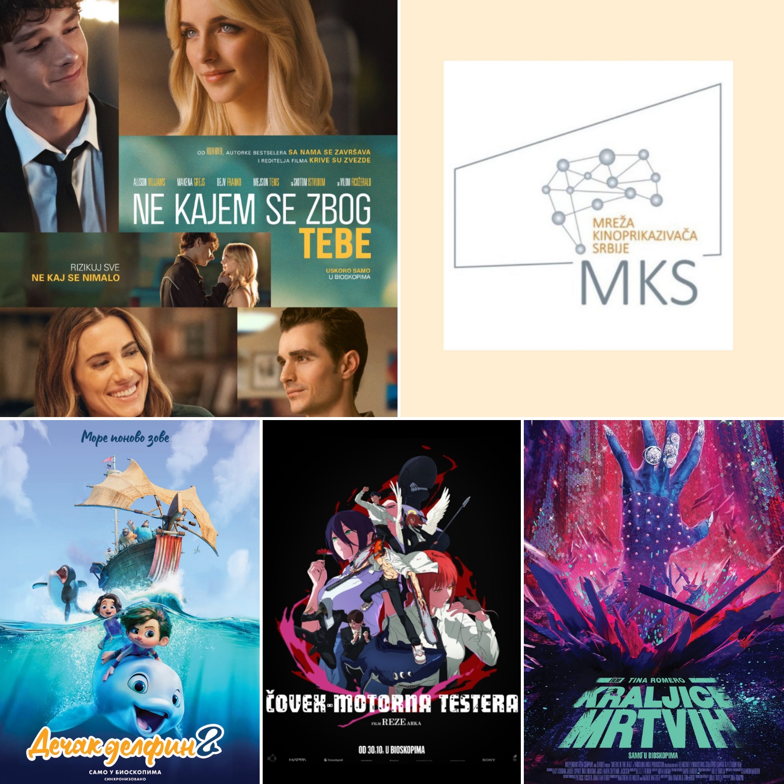 Novo u bioskopima od 30. oktobra 2025. godine