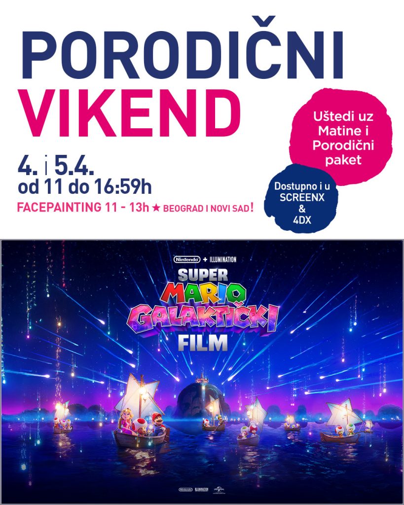 April namenjen za celu porodicu u Concept Cinema i CineStar bioskopima