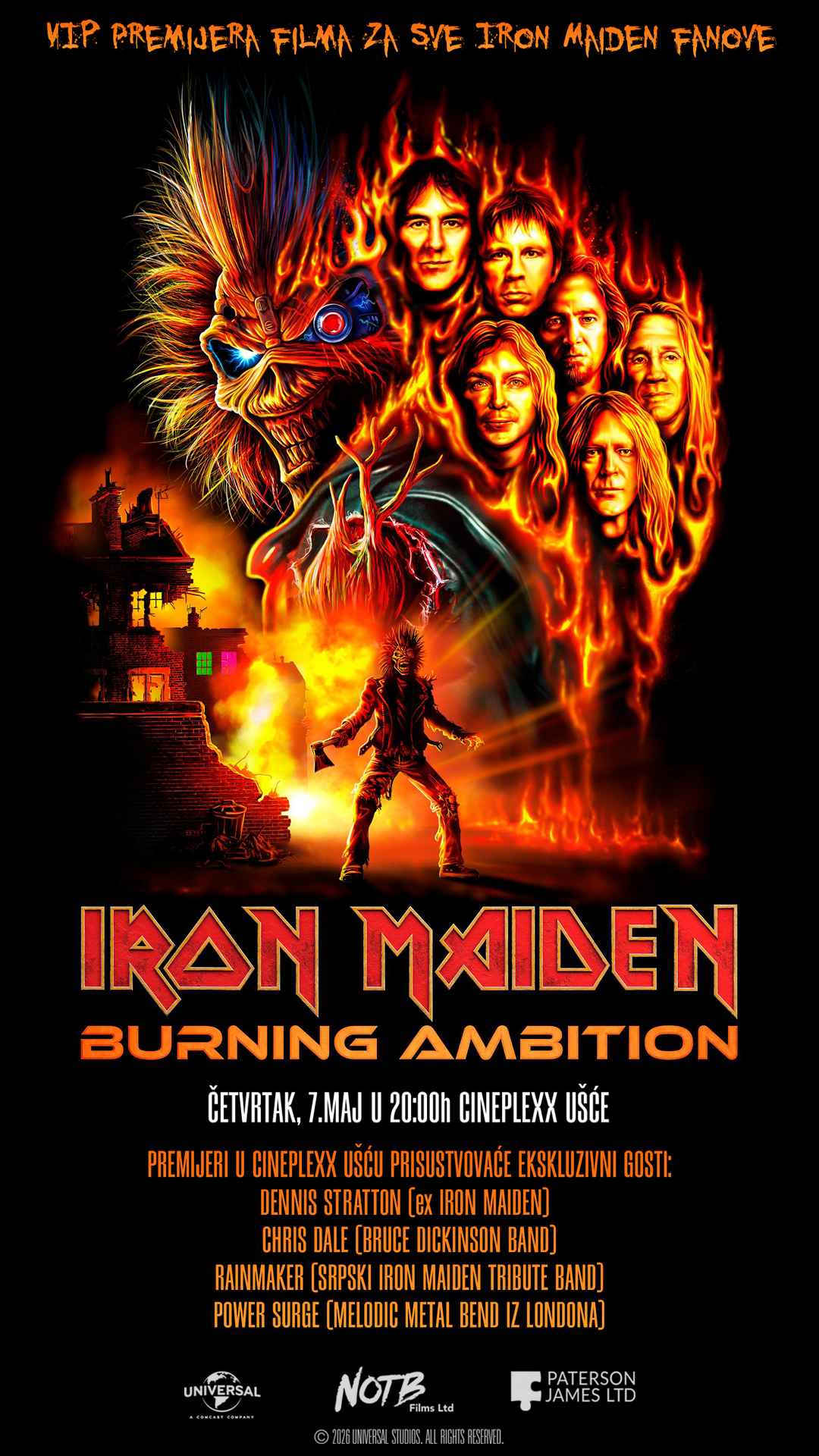 VIP premijera Iron Maiden filma u bioskopu Cineplexx Ušće sa ekskluzivnim gostima