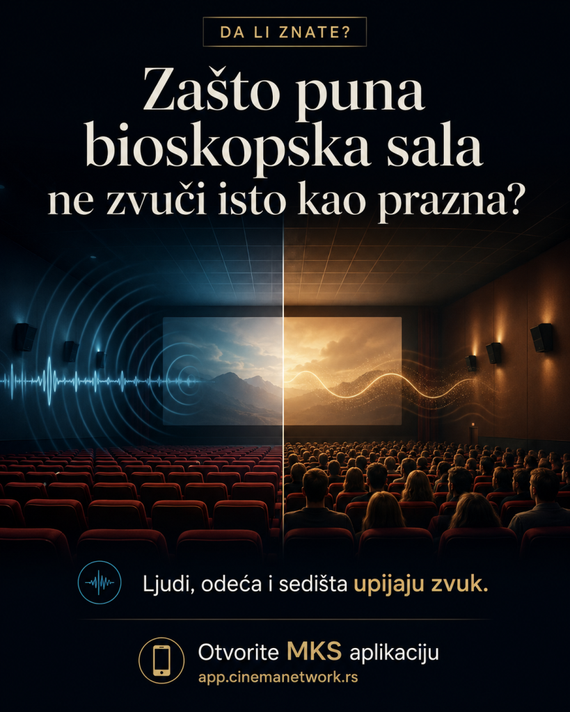 Da li znate za&scaron;to puna bioskopska sala ne zvuči isto kao prazna?