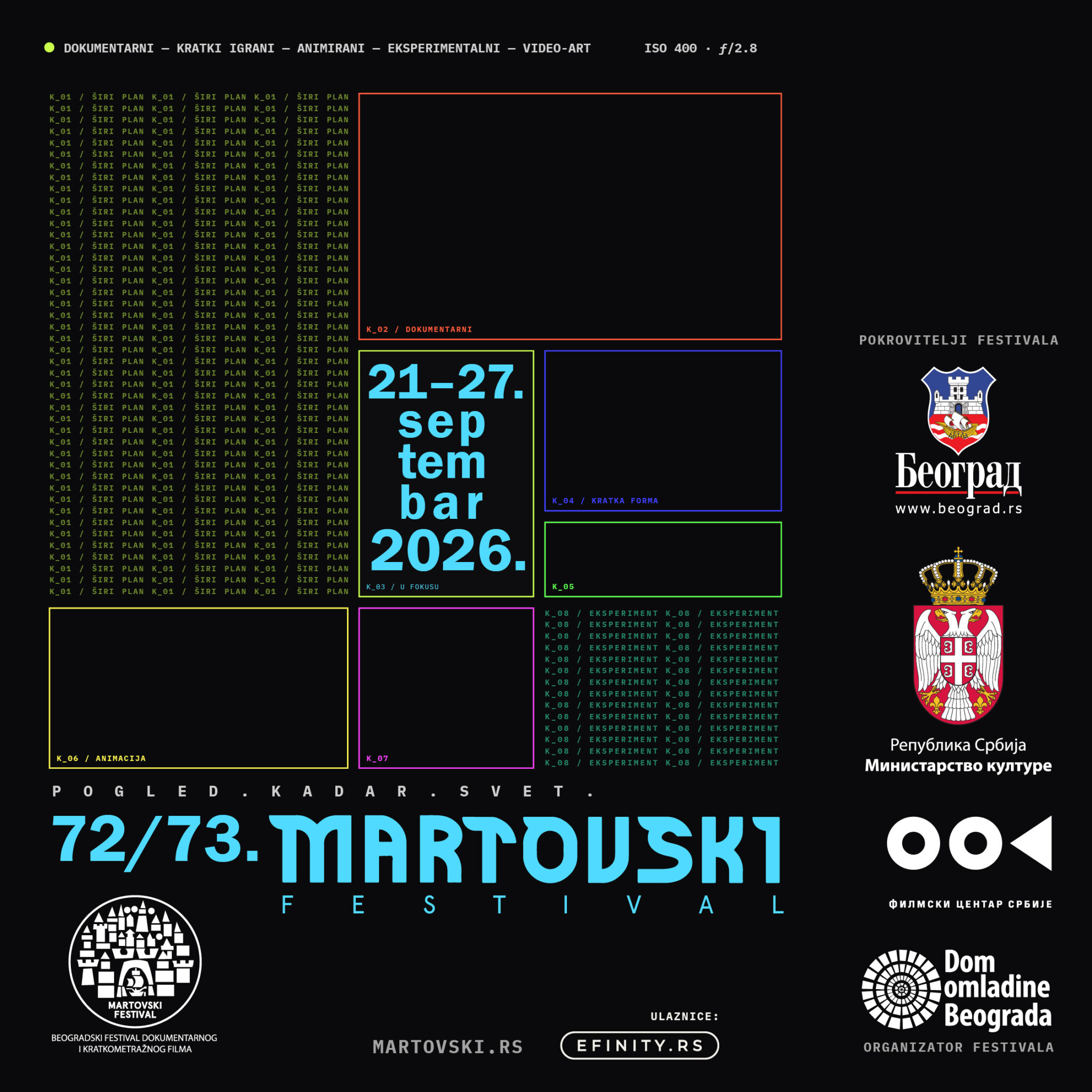 Dvostruko izdanje Martovskog festivala od 21. do 27. septembra u Beogradu